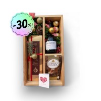 Празнична кутија „Златно задоволство“ – Новогодишен подарок